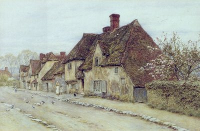 A Village Street, Kent by Helen Allingham